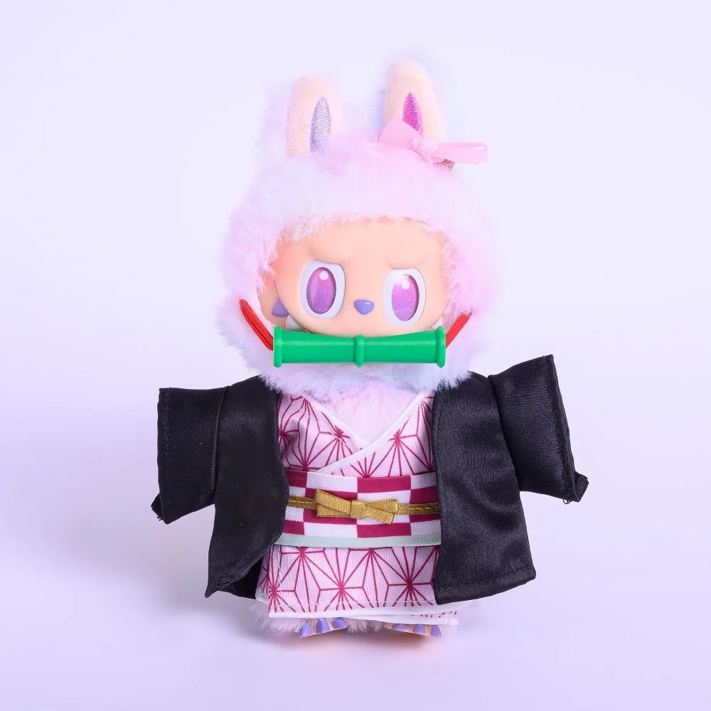 ชุดเสื้อผ้าตุ๊กตา Labubu ขนาด 15/17 ซม. พร้อมอุปกรณ์เสริมสำหรับแต่งตัว ชุดแฟนซี ชุดฮาโลวีน ของเล่น