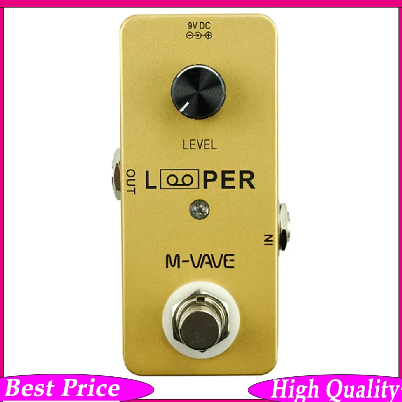 

M-VAVE MINI LOOPER: Педаль эффектов для гитары с функцией записи, одноканальный блок-эффект, музыкальный аксессуар для электрогитары