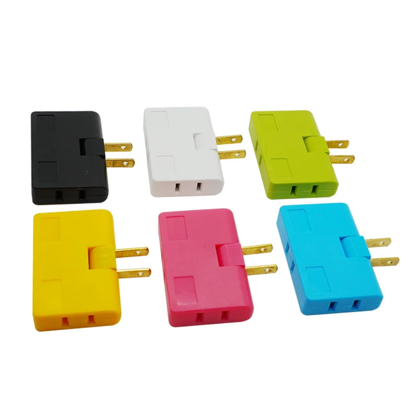 США 3 в 1, электрический адаптер, вращение на 180 градусов, регулируемая мини-форма, разъем для зарядки мобильного телефона