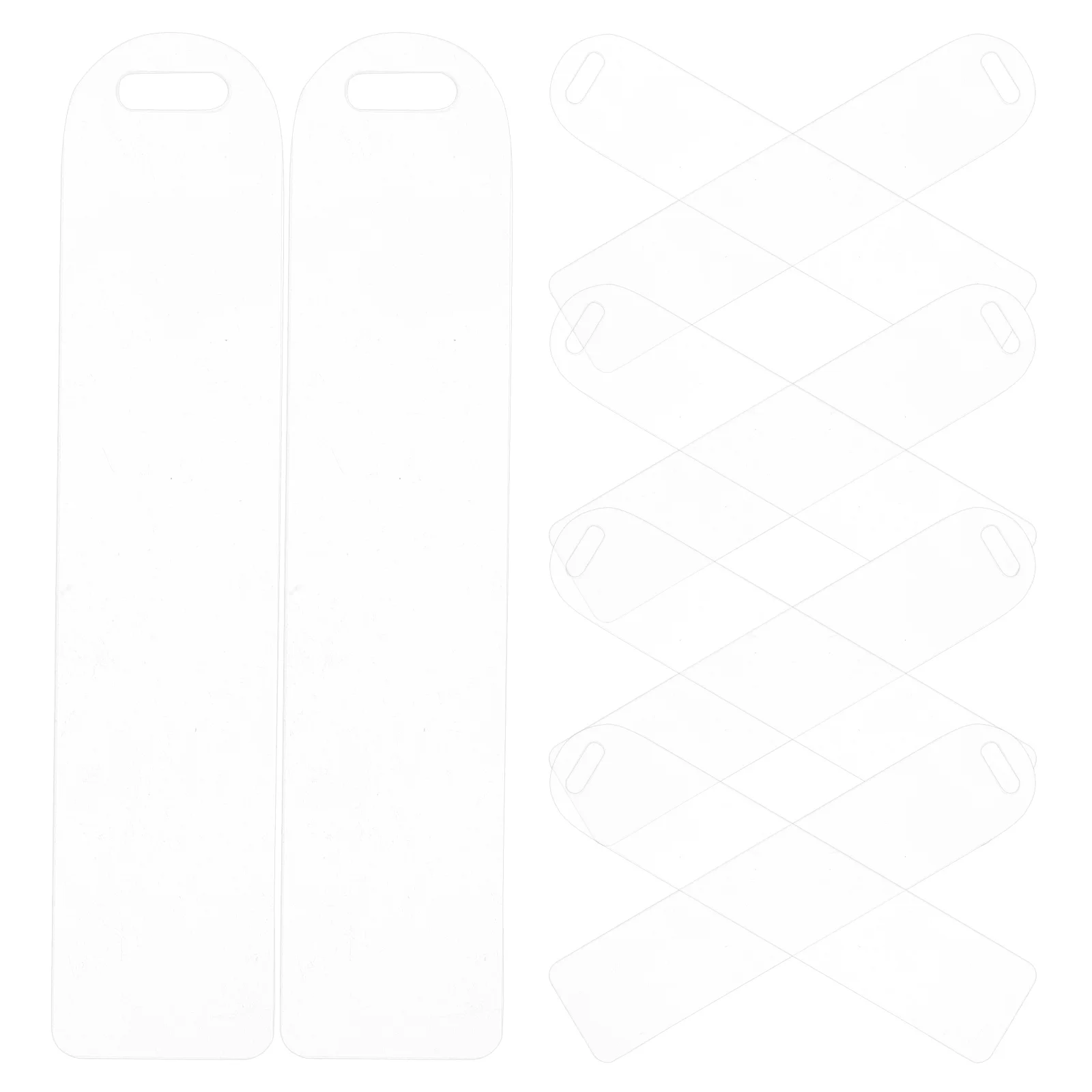 10PCS Klare Lesezeichen DIY Unlackiert Kinder Leere Lesezeichen Zu Dekorieren Gepäck Diy Lesezeichen Tags Geschenke Transparent Student