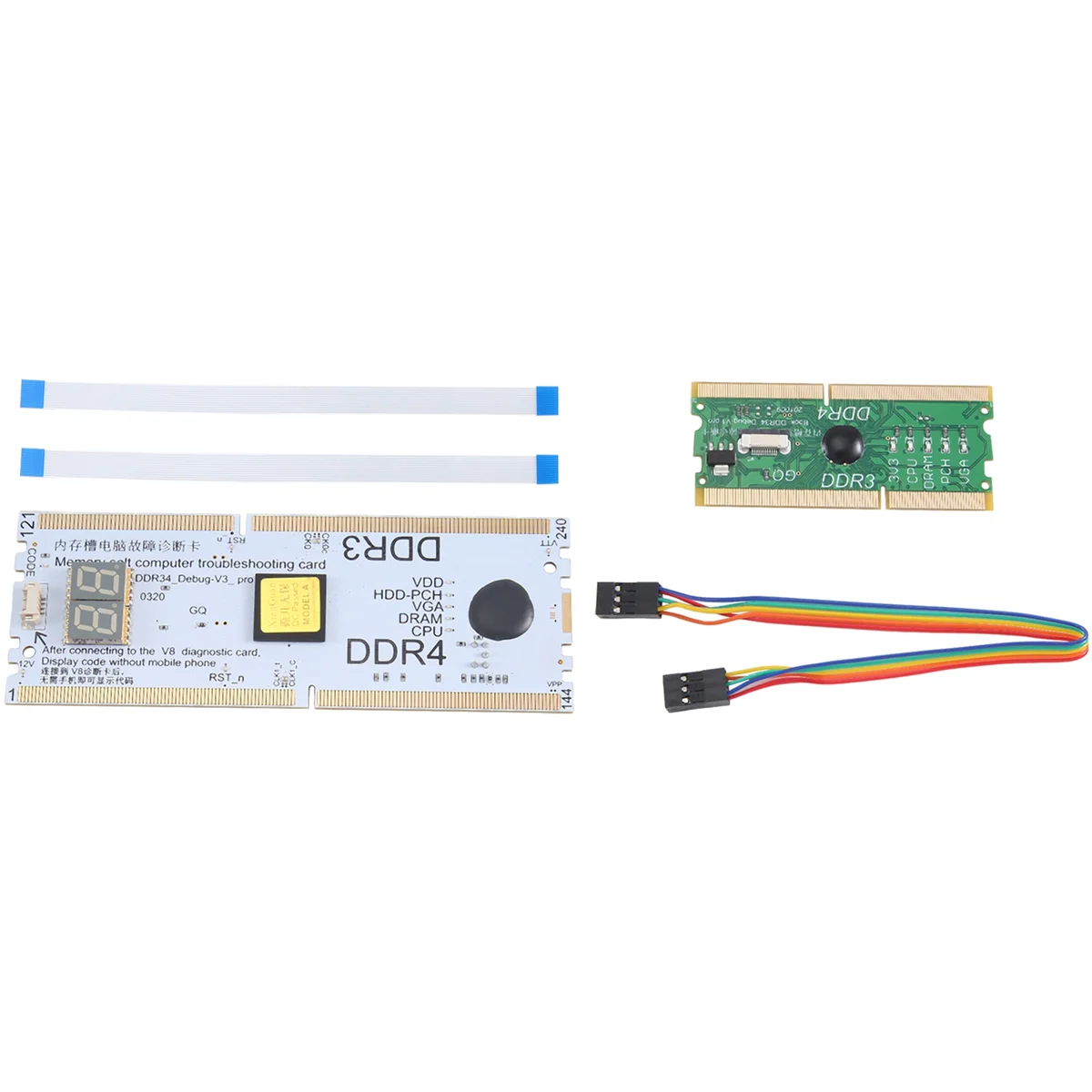 Laptop/Desktop Motherboard Memory Slot DDR3/DDR4 Diagnostic Analyzer Debug Test Card for DDR3/4 Notebook Repair