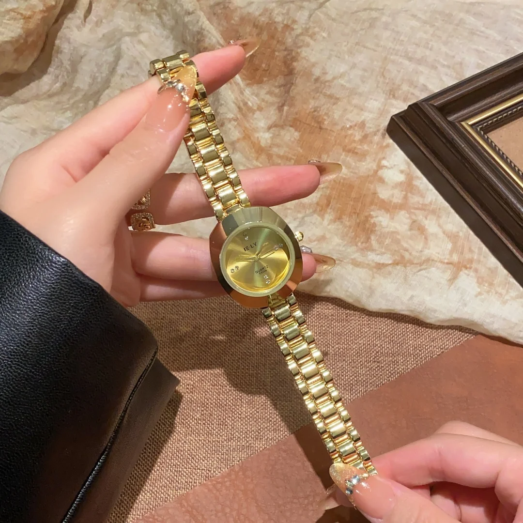 

Модные брендовые наручные часы для женщин и девочек, элегантные золотые кварцевые часы, женские часы-браслет, женские часыeszegarek damski Reloj Mujer