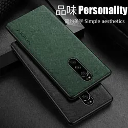 Case for Sony Xperia 1 XZ4 funda Cross pattern Leather skin phone cover Luxury coque for sony xperia 1 case capa