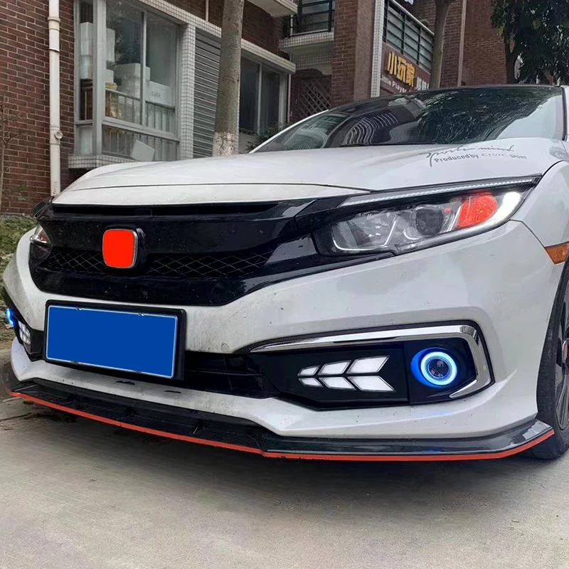 Suitable for 2019 Honda Civic front fog light daytime running light rear bumper light turn signal brake light accessories