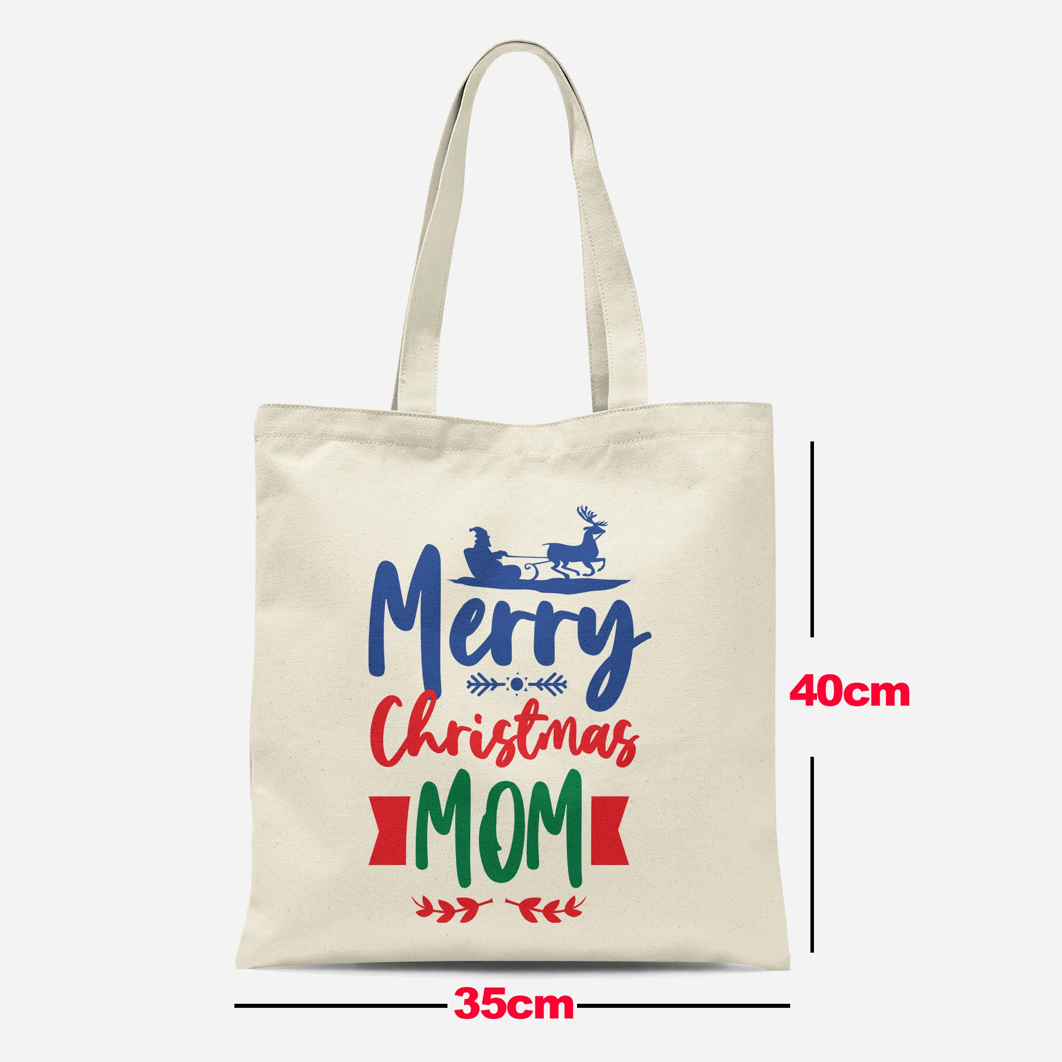 2525 Christmas Poster Women's Painting Shopping Bag Resurrected Large Capacity Shopping Bag Harajuku Eco friendly Handbag