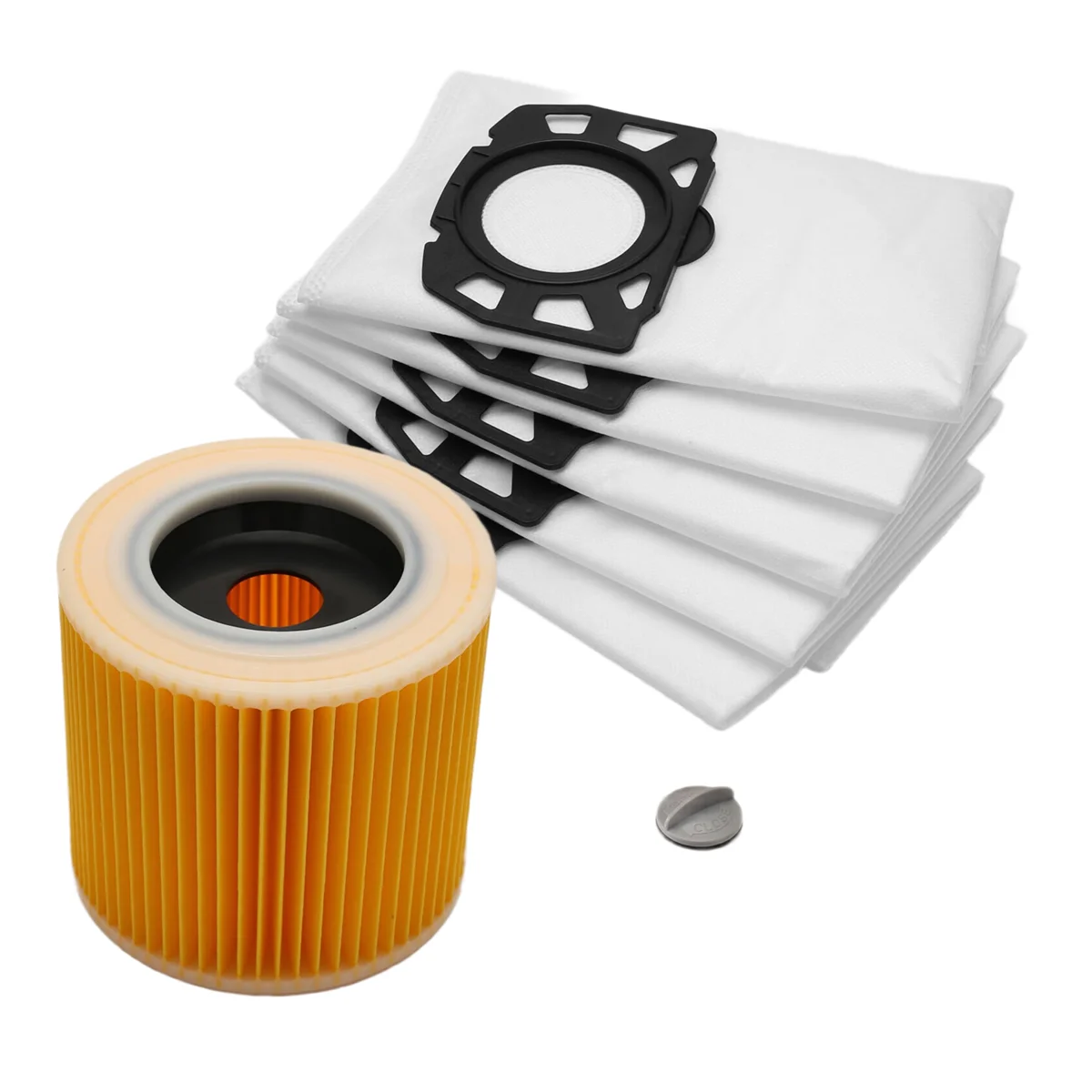 Para mv4 mv5 mv6 aspirador de pó sacos filtro adequado para kfi 357 kfi357 ka 40 saco de substituição para 2.863-314.0wd2 plus wd3