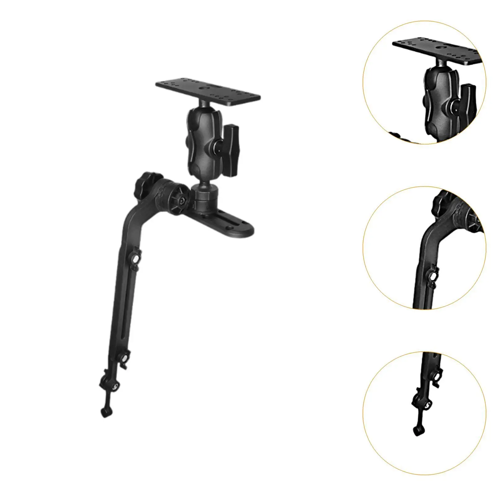 Fish Finder Mount Base Marine Electronic Mount Fishfinder Rack Boat Accessories Fish Gear Rotatable Support 1.5\