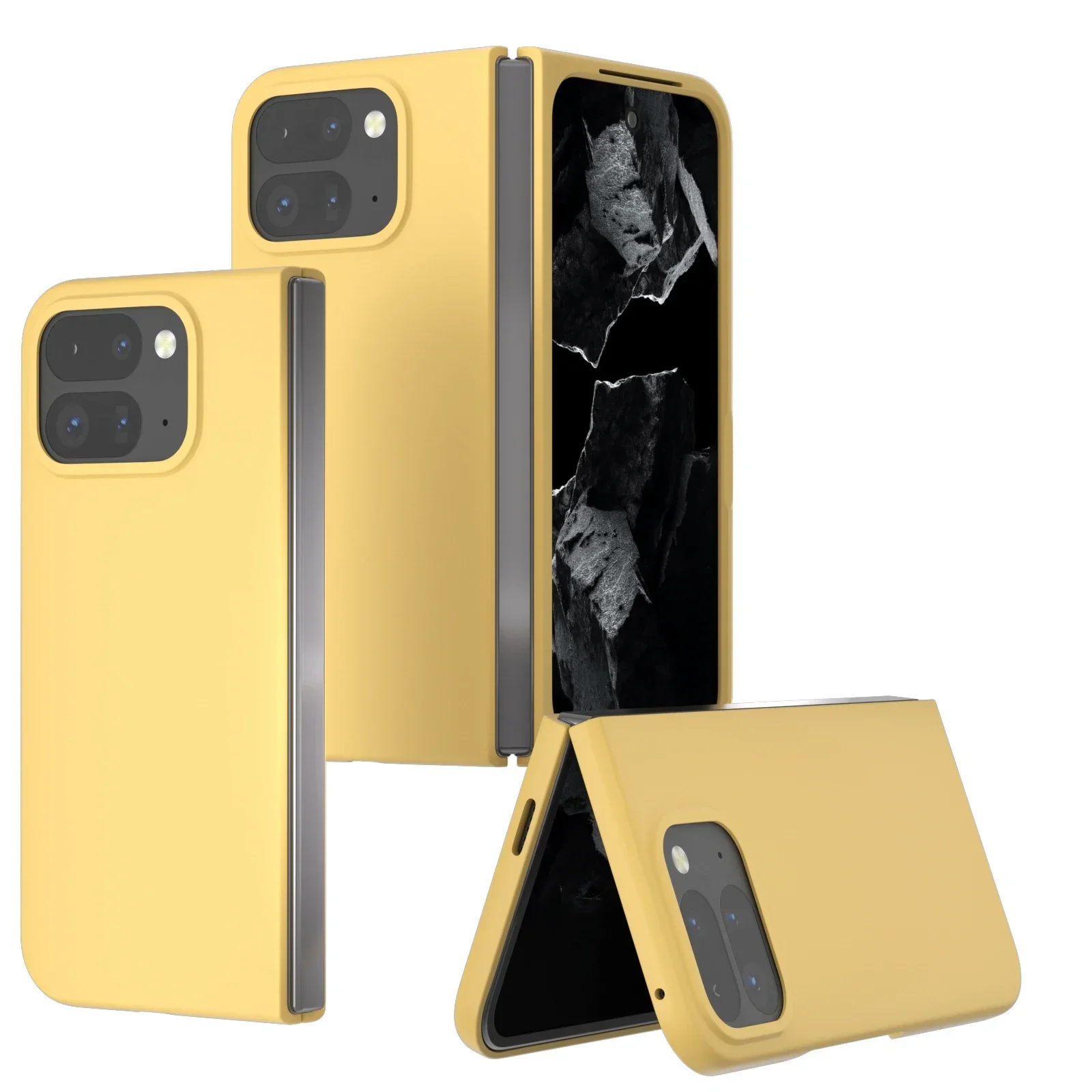 Luxury Matte Skin Phone Case for Google Pixel 9 Pro Fold Case Back Protection Shockproof Cover