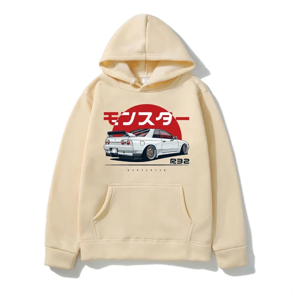 2026 Der R32-Monster-Hintergrund-Print Herren/Damen Freizeit-Sweatshirt Beliebtes Sweatshirt S-3XL Mode – Detail 15