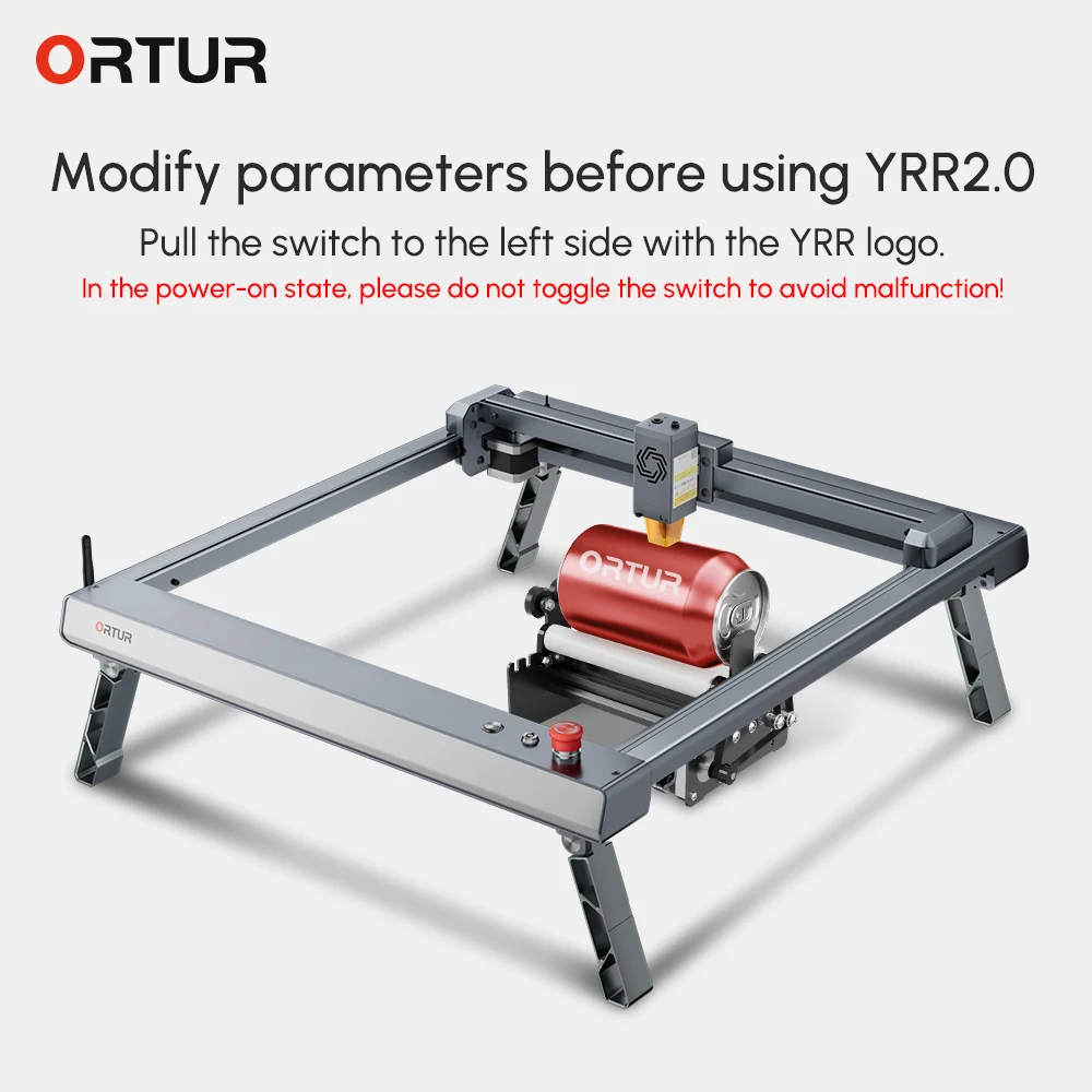 Imagem -04 - Pés Dobráveis Ortur Olm3 para Máquina Gravadora Ortur Laser Master Expandir a Faixa de Altura 45 mm a 118 mm para Trabalhar com o Rotary Melhor