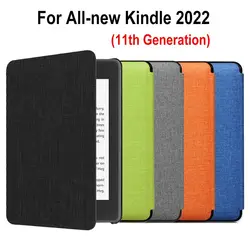 Fabric Magnetic Smart Case For 6 All-new Kindle (2022 Release) 11th Generation Built-in Light 6 Inch Gen Cover Sleeve Funda