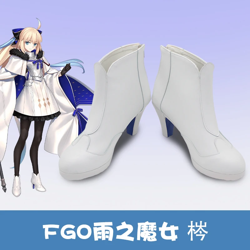 

Fate/Grand Order Caster Cosplay Shoes Caster Boots Accessories Halloween Cosplay Costumes