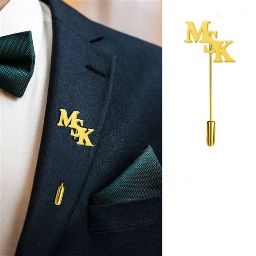 Брошь из нержавеющей стали с логотипом на заказ