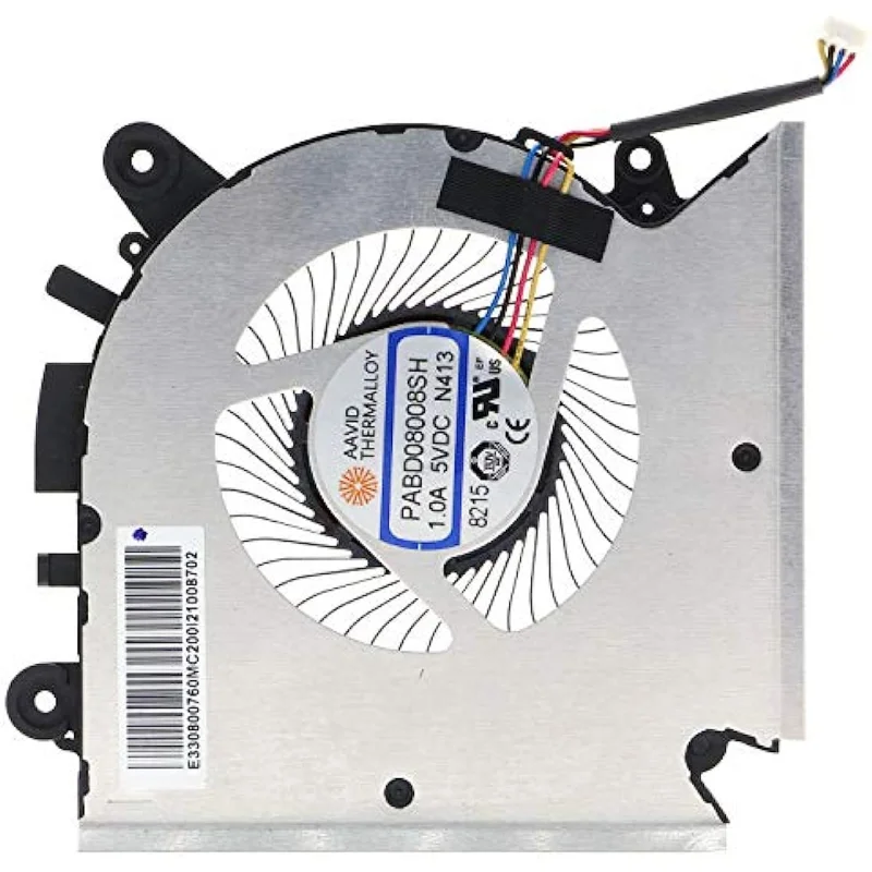 Ventilador de refrigeración para MSI GF63, MS-16R1, MS-16R2, PABD08008SH, N413, E322500300A