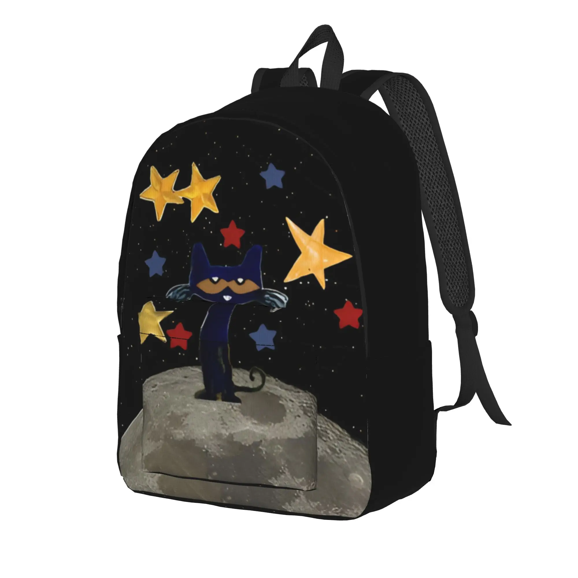 Pete the Cat  Backpack for Men Women Fashion Student Business Daypack Cool Cartoon Kitten College Shoulder Bag Sports