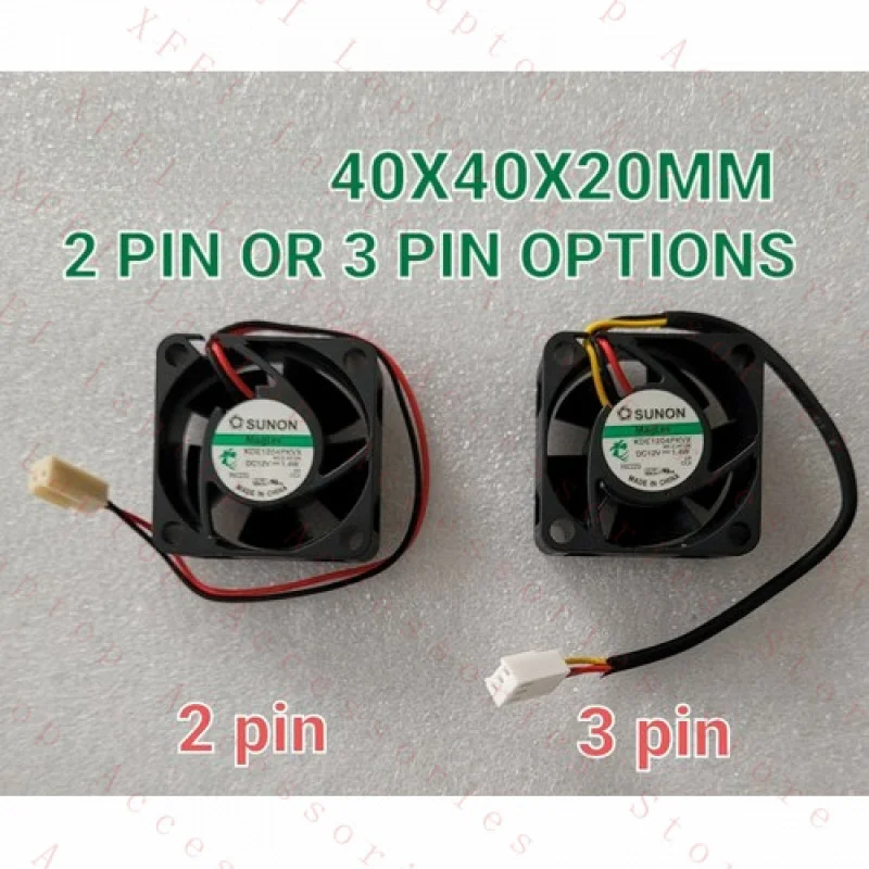

F for SUNON Maglev KDE1204PKVX DC12V 1.4W 4020 2/3 pin Silent Cooling Fan 40x40x20mm