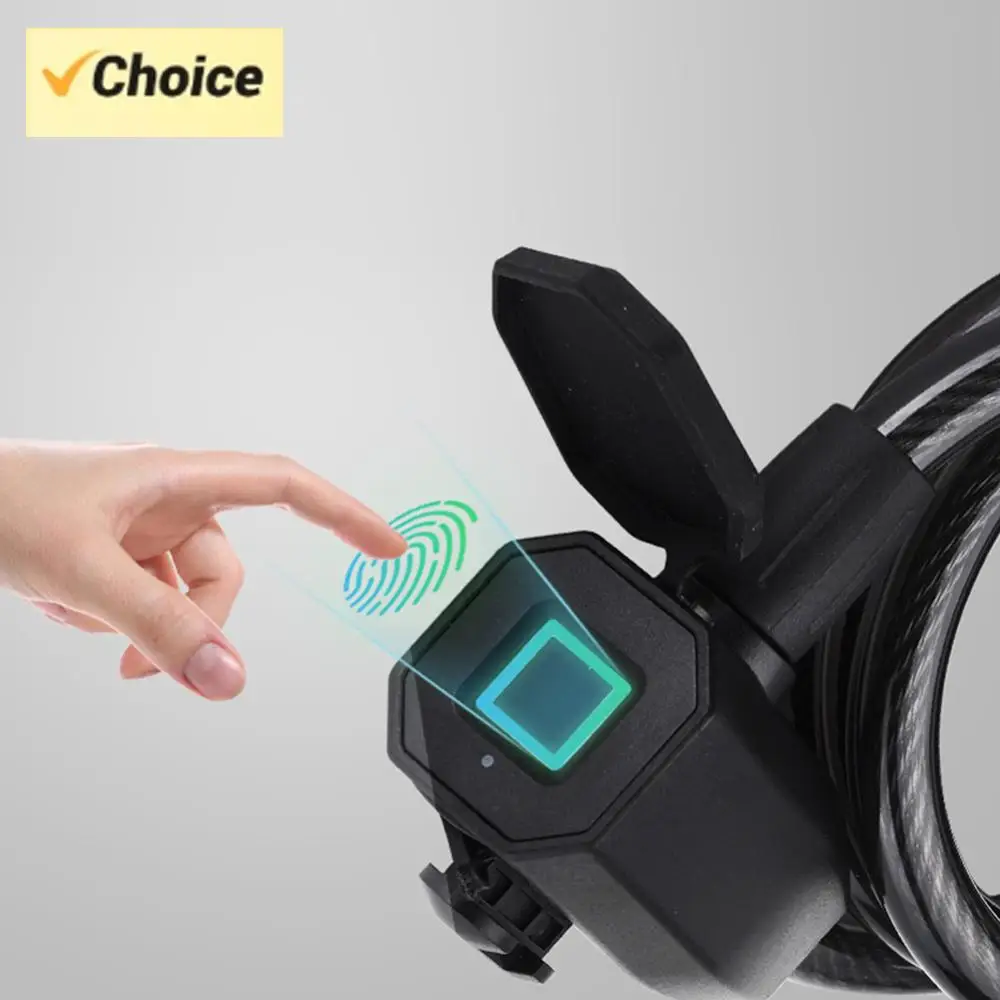 

Fingerprint Bicycle Lock USB Charging Keyless Motorcycle Security Lock Biometric Fingerprint Lock for Electric Bike Scooter