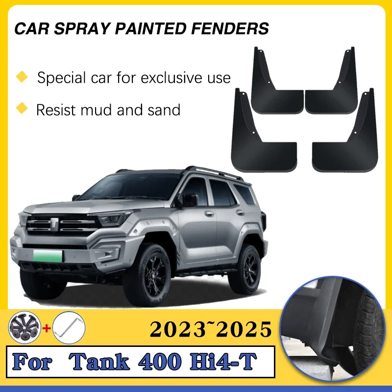 

Car Mudguards For Tank 400 Hi4-T Accessories 2023 2024 2025 Car Flap Splas Splash Guard Front Rear Fenders Accessories Mud Flaps