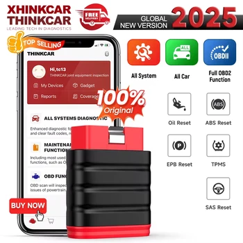 Thinkcar Thinksafe OBD2 Bluetooth-scanner Codelezer Auto Alle systeemscan 5 Reset OBD 2 Auto-diagnosetools PK Thinkdiag