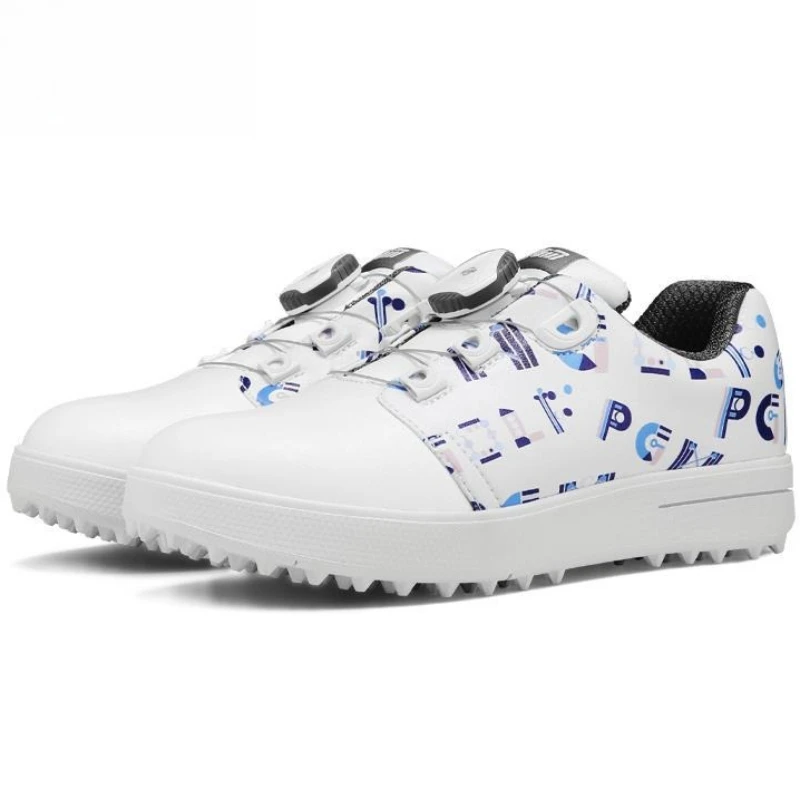 

Детская обувь для гольфа, износостойкая и водонепроницаемая спортивная обувь с принтом для мальчиков и девочек XZ241