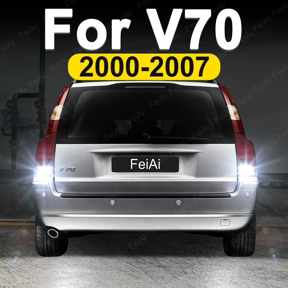 Para Volvo V70 MK2 luces LED de marcha atrás V70 accesorios 2000 2001 2002 2003 2004 2005 2006 2007 luz de marcha atrás bombillas de respaldo LED