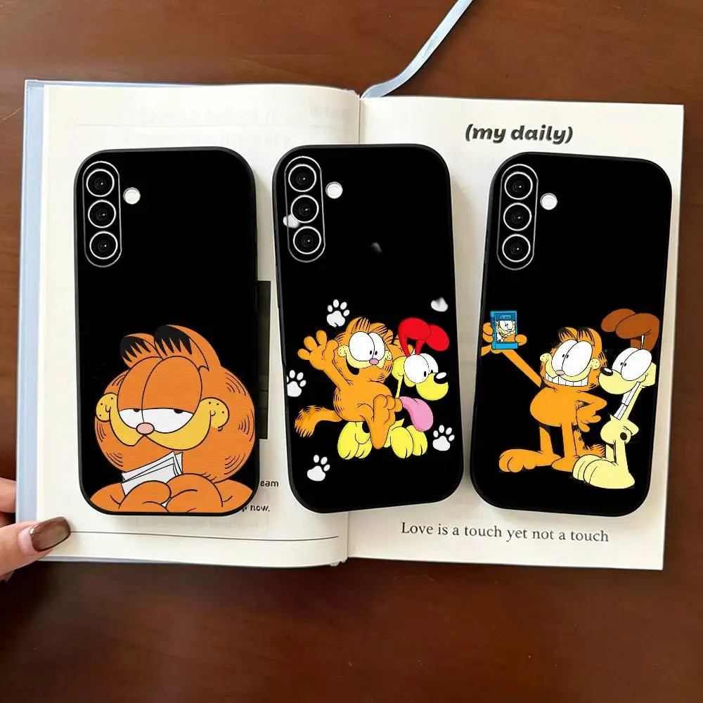 New Lovely G-Garfieldes  Phone Case For Samsung Galaxy A73,A72,A71,A70,A53,A52,A51,Others Soft Black Cover