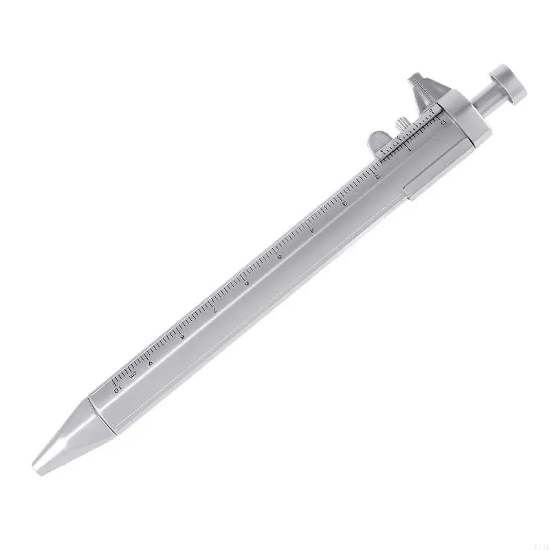 77JB เจลหมึกปากกาลูกกลิ้งลูกกลิ้งรูปปั้นพลาสติก Vernier Caliper ไม้บรรท