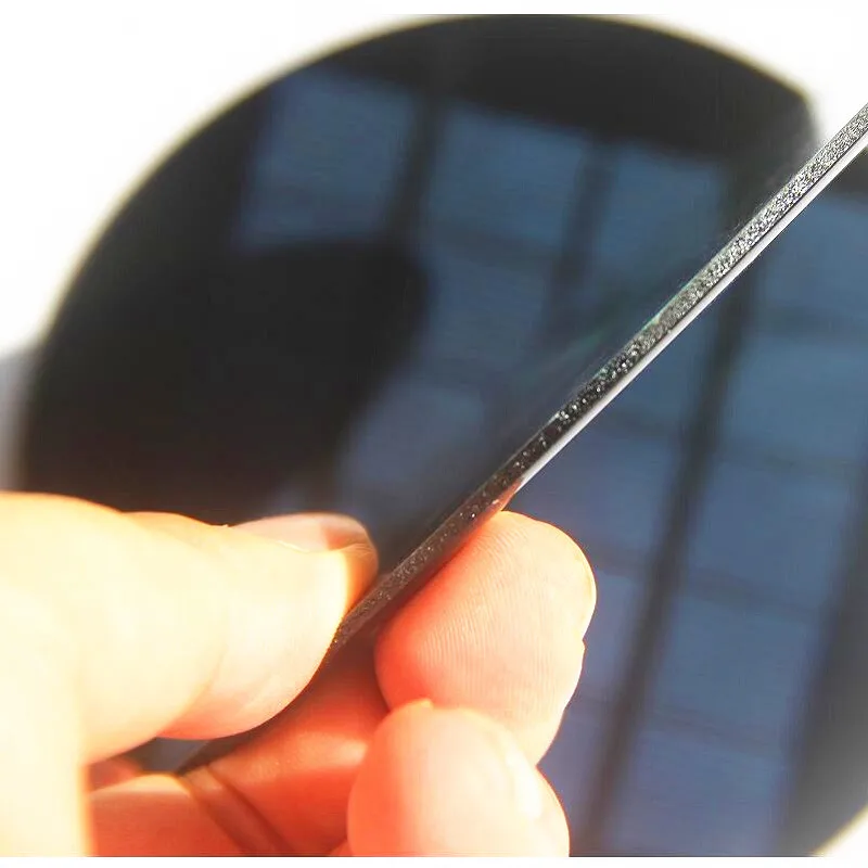 Portable Small Size Circular Solar Panels Diameter 120MM 1.1W 5V Polycrystalline Solar PV Module DIY Solar Light Toys 500PCS