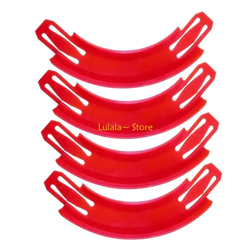 Y4QA Expandable Race Track Connector Part With 90 Degree Curves Design For Kids Building And Car Racing Set Accessory 4PCS