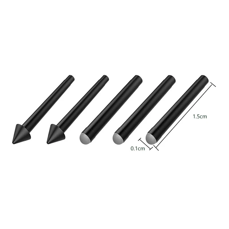 5 PCS Pen-Tip Stylus HB HB HB 2H 2H Replacement Kit for Surface Pro 7/6/5/4/Book/Studio/Go