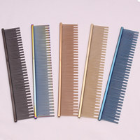 Copper Dog Grooming Combs For Pet Boundary Knot Massage Tools Professional Salon Cat Hair Cleaning Crescent Combs High Low Teeth