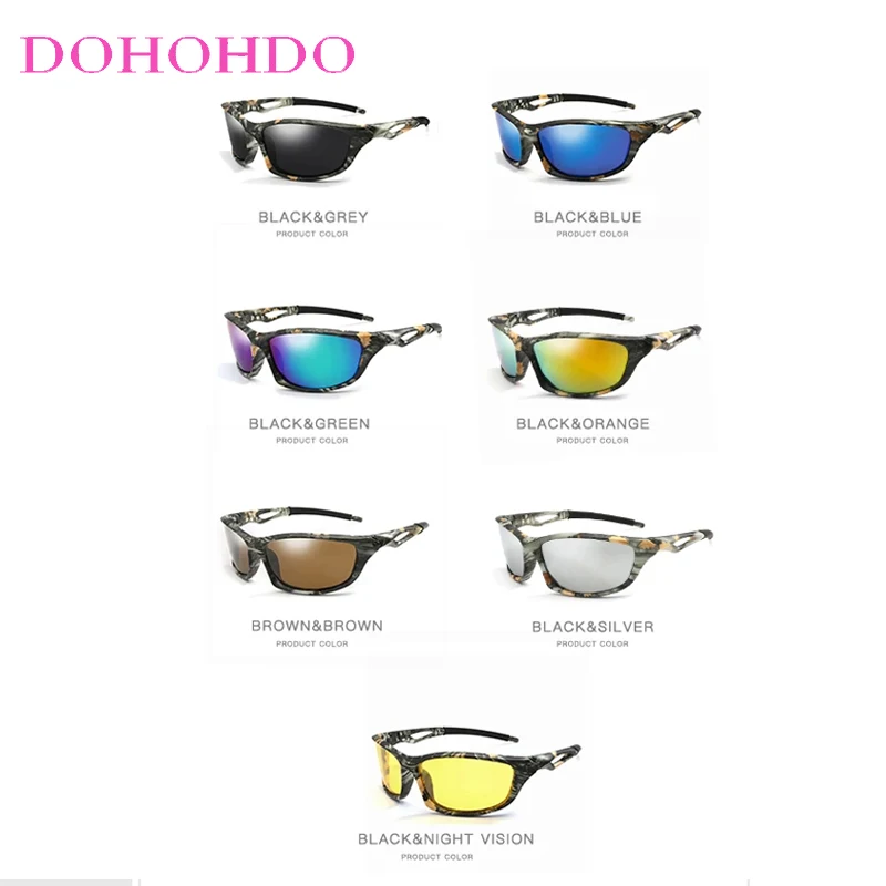 Cycling Eyewear Polarized Sports Sunglasses Men Women Retro Brand Night Vision Glasses Driving Fishing Anti-Glare Goggles UV400