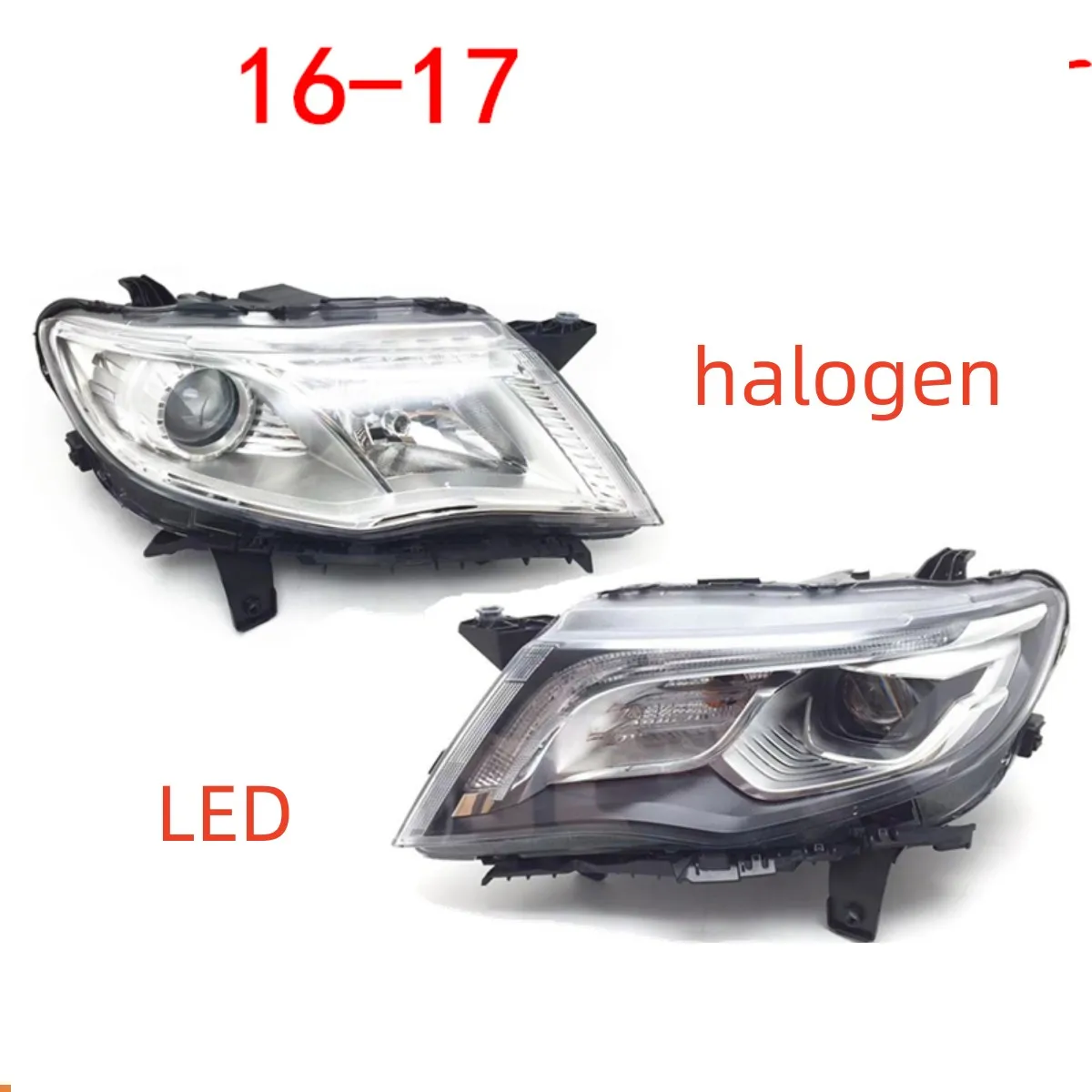 Car Front Headlamp LED Headlight Hi/Lo Beam DRL Daytime Running Light for Geely Atlas 16-17