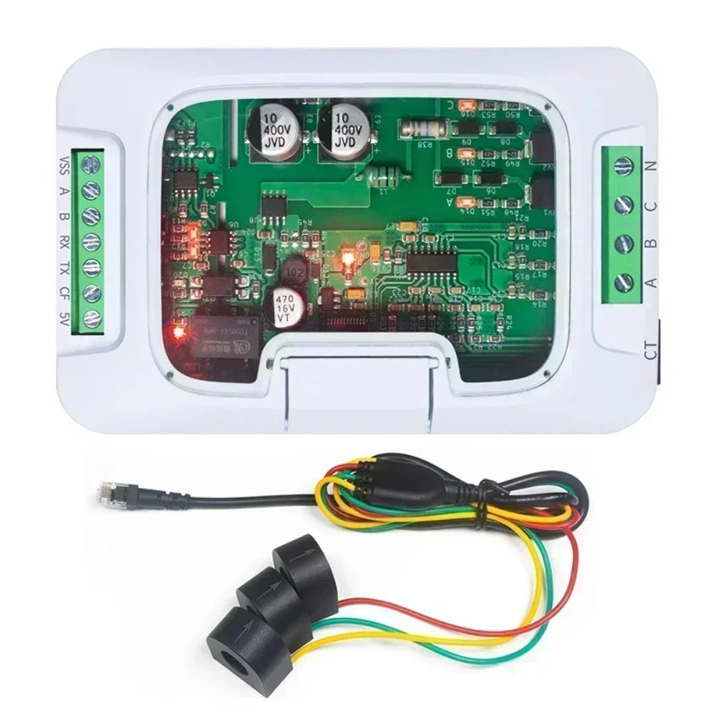 PZEM-6L24 For RS485RTU 380V100A Active/Reactive Energy And Voltage Monitoring Module For Electrical Equipment Tool Accessory