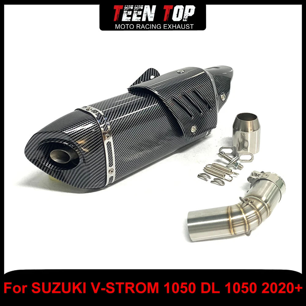 

Выхлопная система из нержавеющей стали для SUZUKI V-STROM 1050 DL1050 2020-2021, соединительная труба, глушитель 51 мм с DB Killer