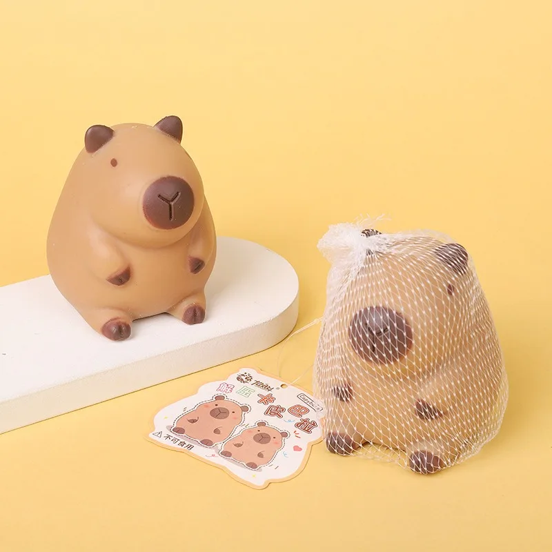 Capybara Slow Rebound Dekompression Pinch Toy Stress Relief Lustiges Tier-Squeeze-Spielzeug Capybara-Form Squeeze-Ball Geschenk für Kinder