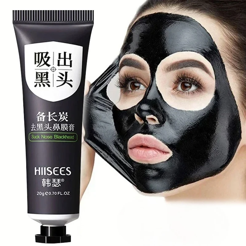 20g Bambuskohle Mitesser Entferner Maske Schrumpfen Poren Akne Schwarz Kopf Entfernung Nase Reinigung Schwarz Peel Off Masken Hautpflege