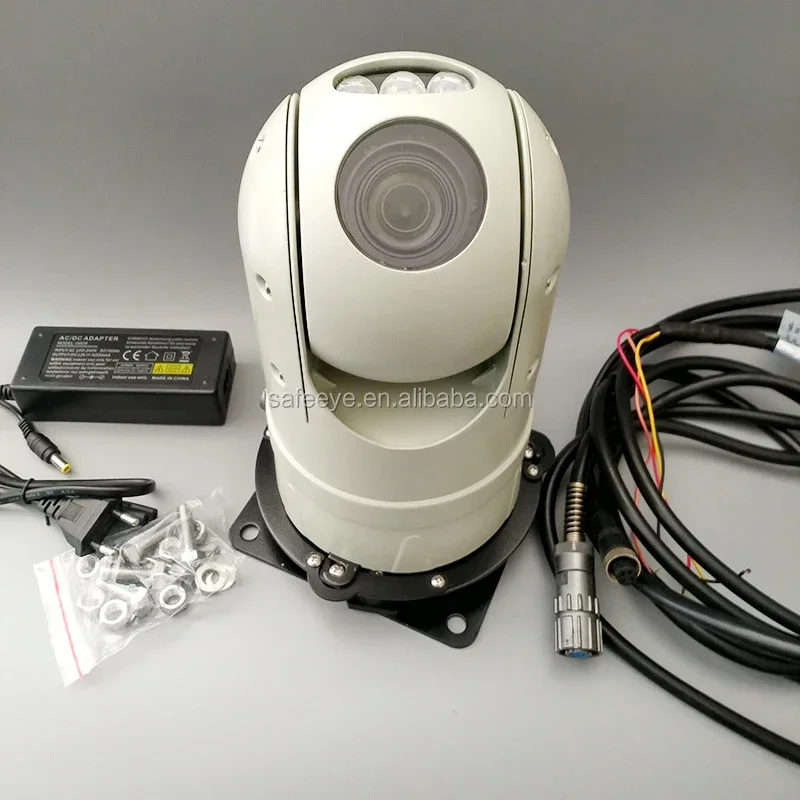 Outdoor Waterproof Mini IP/SDI/AHD/Analog Roof Rotating Pan Tilt Vehicle Mounted Car PTZ Speed Camera PTZ-L100 - view 6