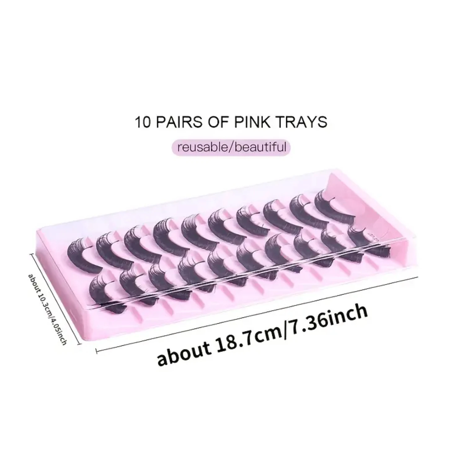 Stunning Multi-layer Large-curvature False Eyelashes - Ideal for Dazzling Performances and Everyday Use, Set of 10