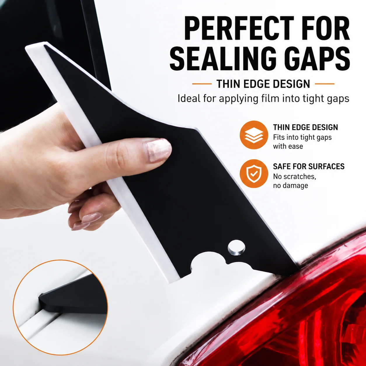 Fish Shape Window Tint Squeegee Rubber Edge Scraper Car Vinyl Wrap Film Install Tool Water Wiper for Auto Window Sticker
