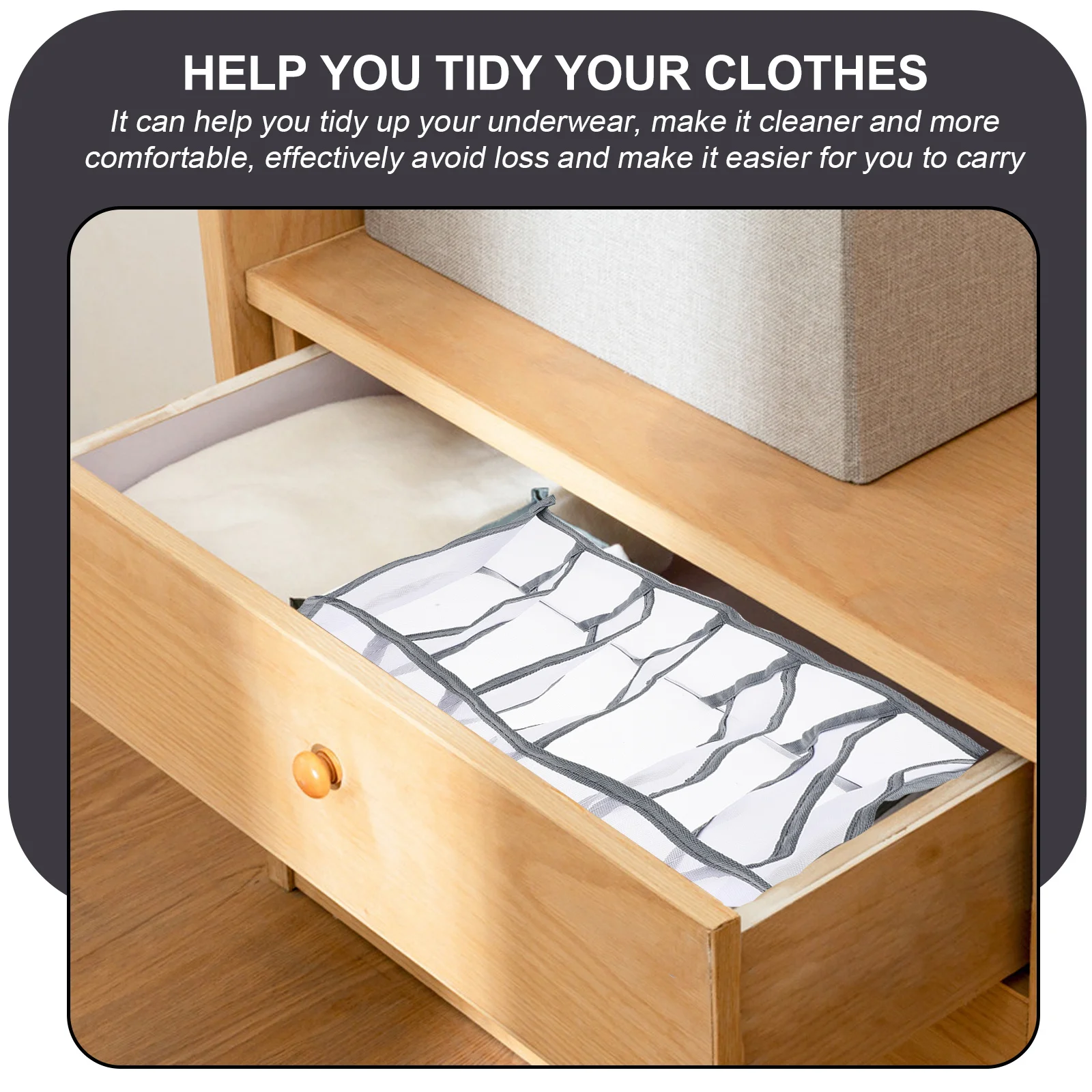

Clothes Storage Box Clothing Organizer Wardrobe Organiser Fold Closet Bins Grey Jeans for