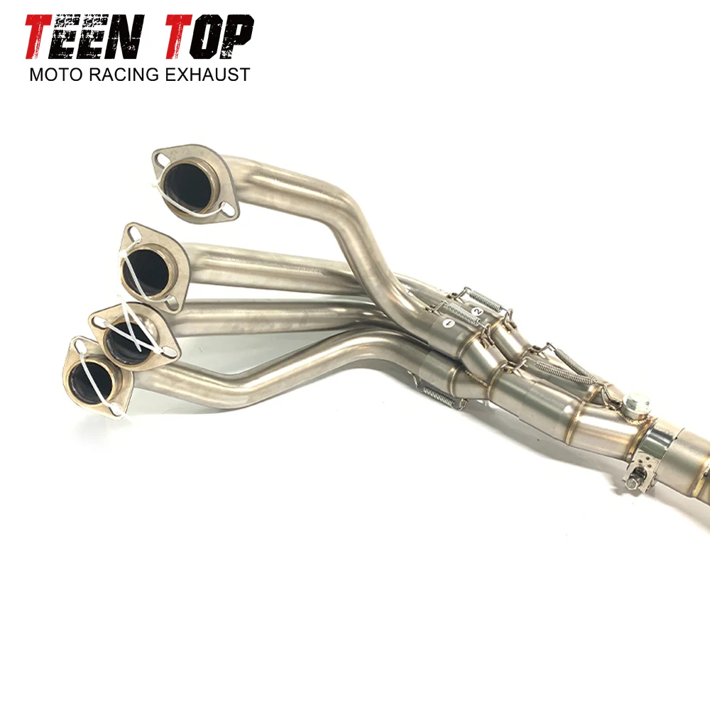 Motorcycle Exhaust System 51MM For Kawasaki Z1000 /Z1000SX Front Header Link Connect Tube Pipe Modified Pipe Slip on