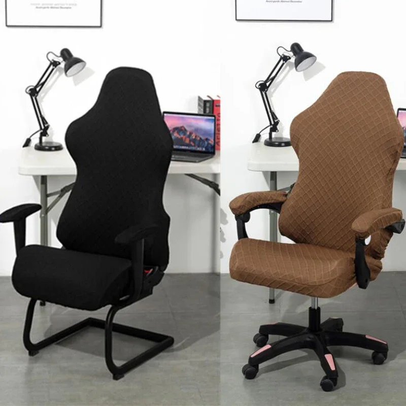 Long Armrest Office Chair Cover Jacquard Game Chair Cover Stretch Seat Cover for Computer Armchair Slipcover накидка на стул