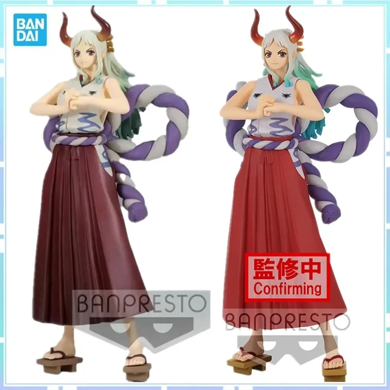 Bandai Original Banpresto Anime One Piece Yamato Grandling Lady Wano Country DXF PVC Action Figure Collection Model Toy Gifts