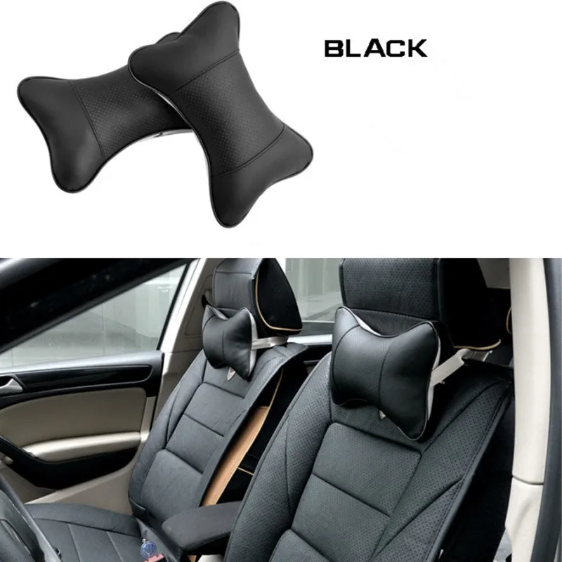 2X Car Seat Neck Pillows Headrest For Hyundai IX35 IX45 Sonata Verna Solaris Elantra Tucson Mistra IX25 I30