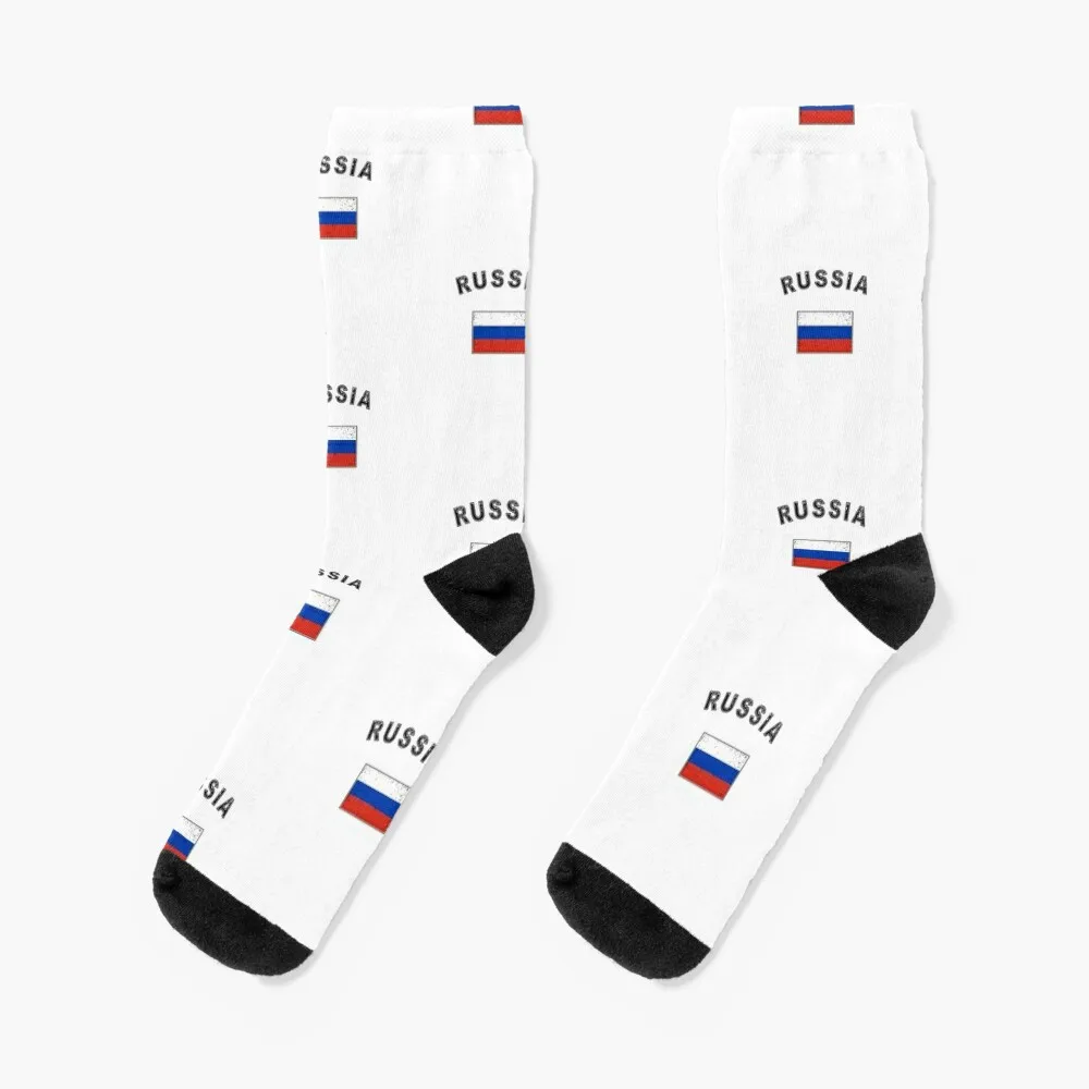 Russia Russian flag flag Socks valentine gift ideas new in's bright garter hiphop Men Socks Women's