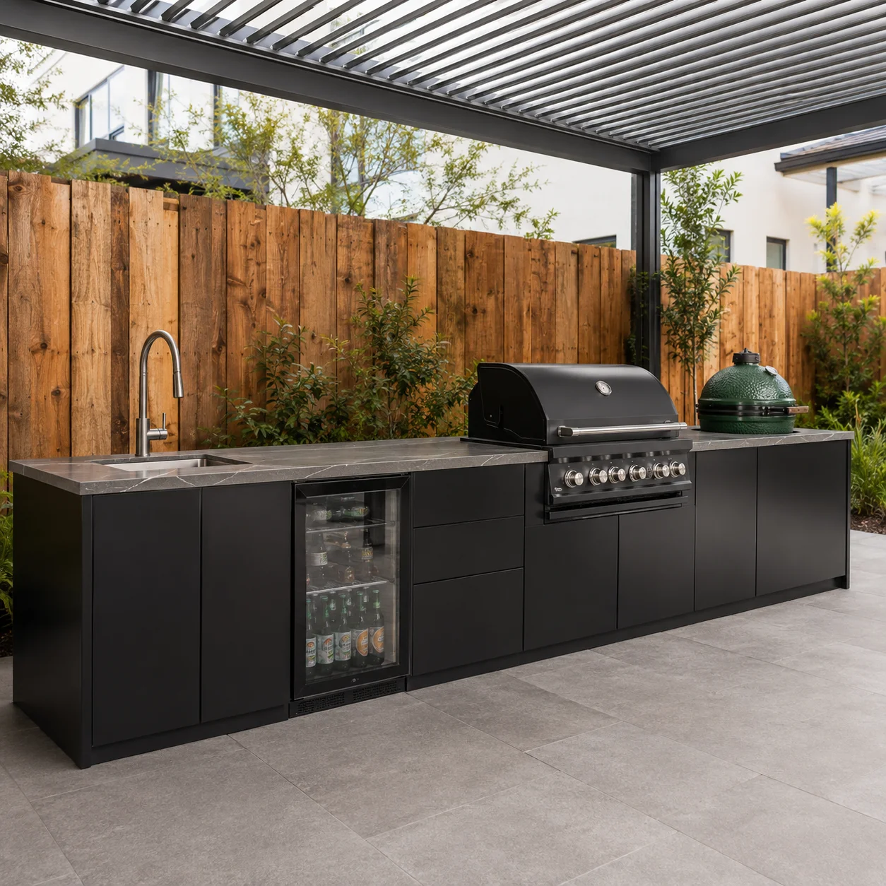 Custom 304 Stainless Steel Outdoor Kitchen Cabinets For Patio BBQ Islands Garden And Poolside Projects Kamado Grill Refrigerator
