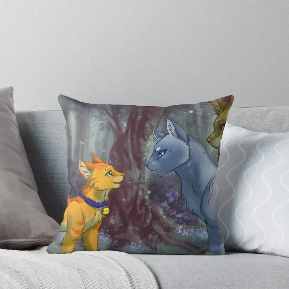 

Warriors - Rusty meets Bluestar Throw Pillow Custom Cushion Photo Cushion Cover Luxury luxury decor pillow