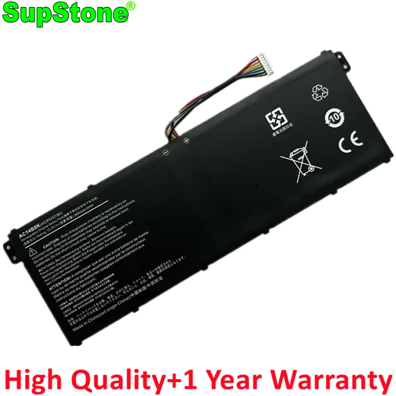 SupStone New AC14B8K Laptop Battery for ACER Aspire CB3-111 CB5-311 V3-111P B115-MP NE512 V3-371 ES1-711 E5-771G SF314-51 B117-M