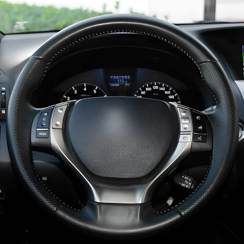 For Lexus RX 12-14Models Hand-stitched Car Steering Breathable; wear-resistant; skid-proof full coverage modification desig